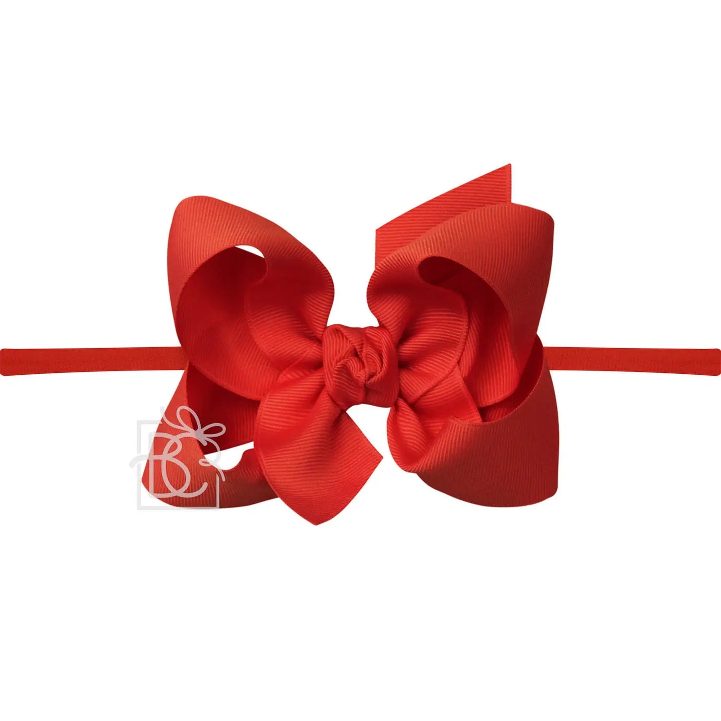 4.5" Headband w/Bow - Red