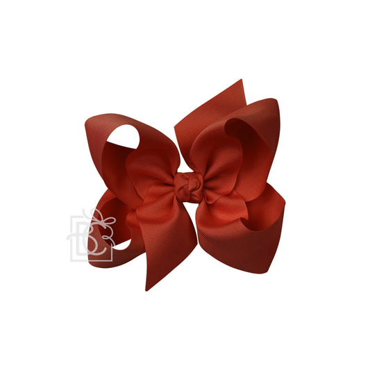 5.5" New Rust Grosgrain Bow
