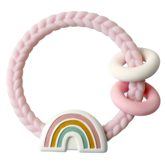 Ritzy Silicone Teether Rattle - Rainbow