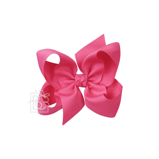 6.5" Fuchsia Grosgrain Bow
