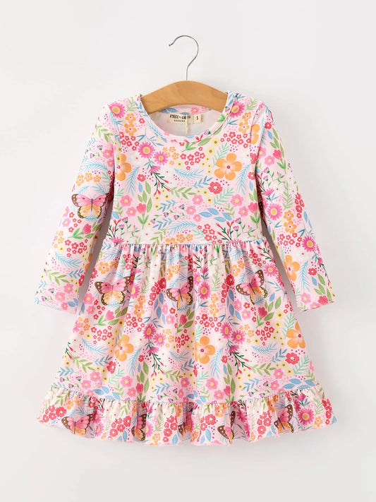 Butterfly Floral Dress