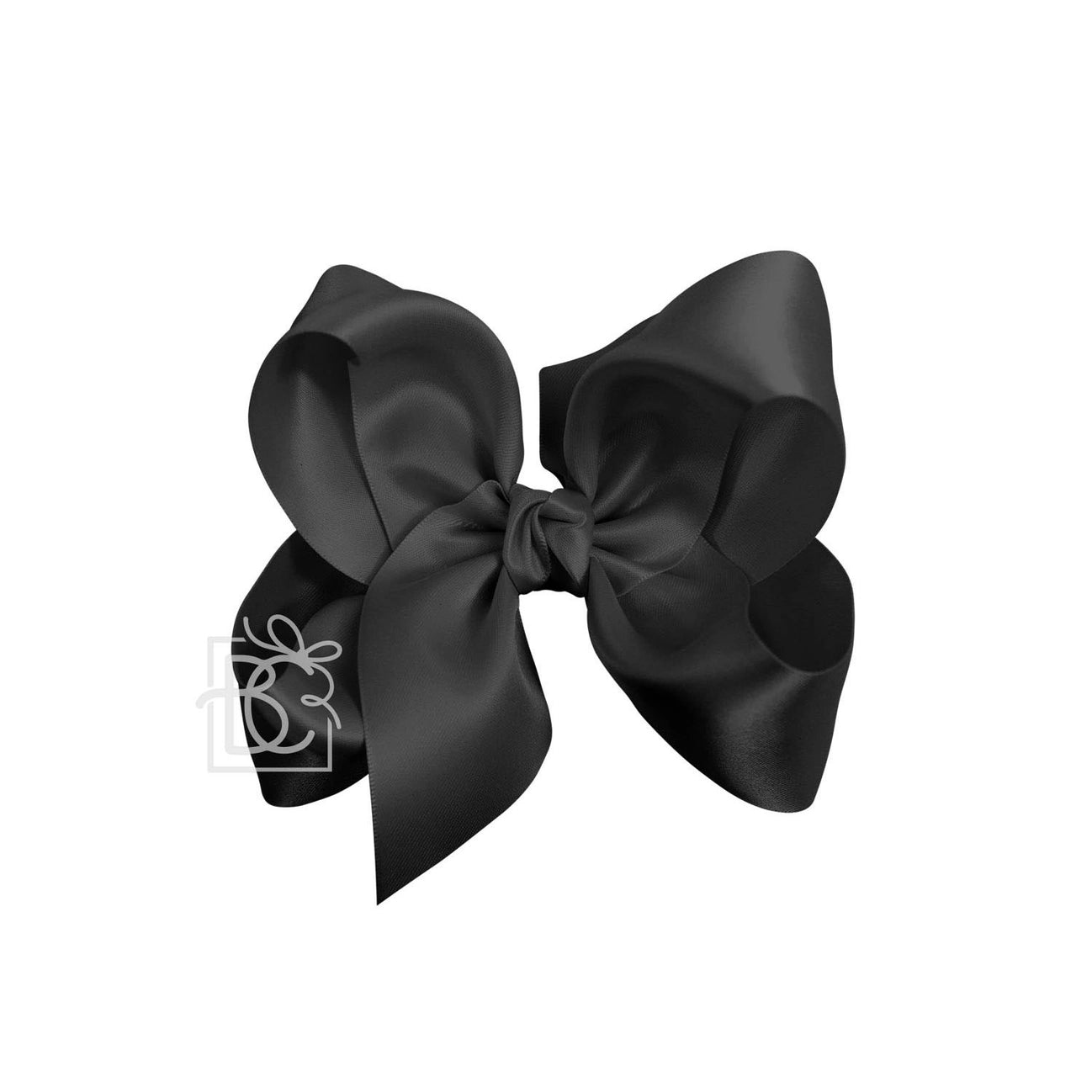 5.5" Satin Bow - Black