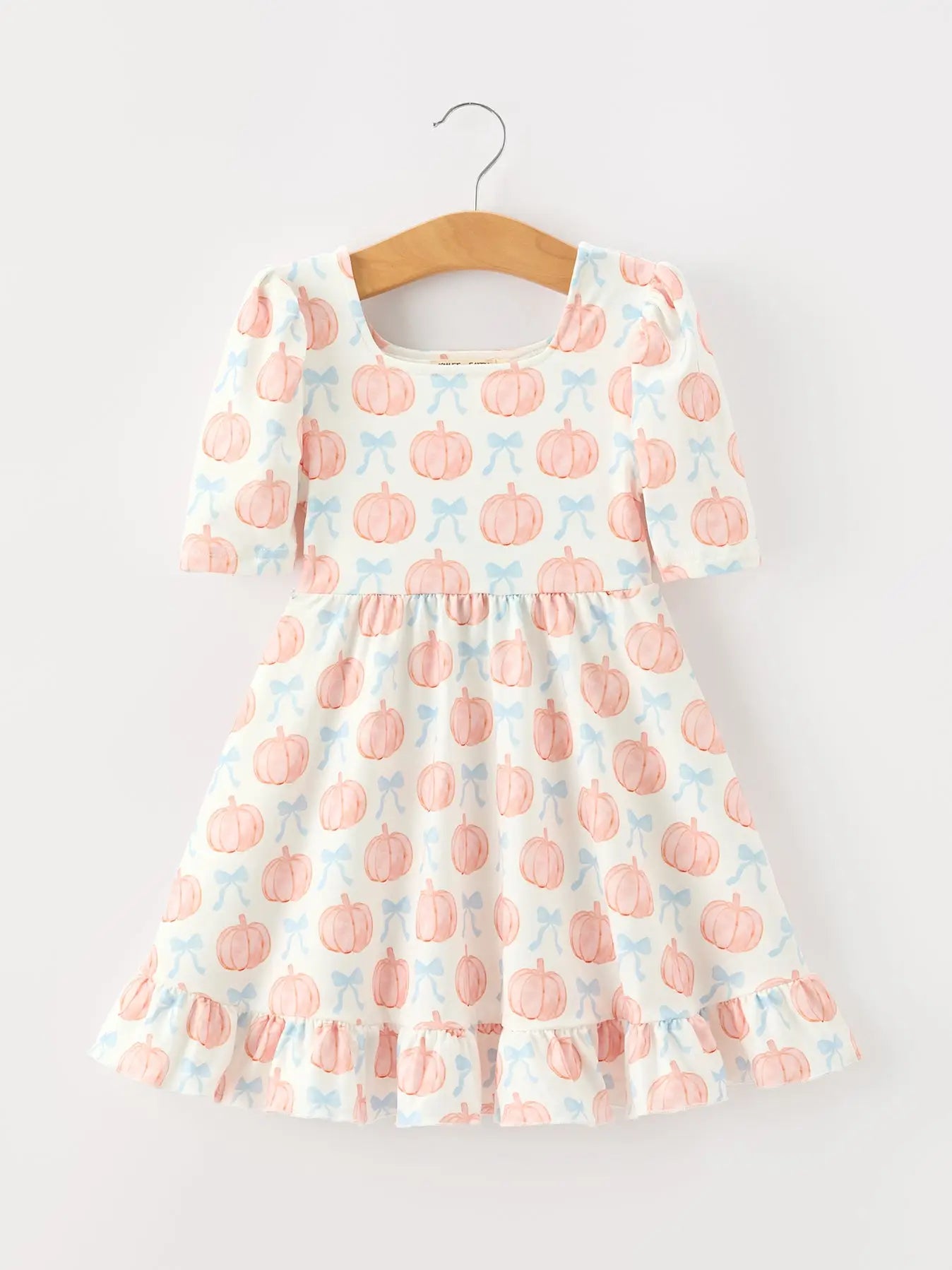 Pumpkin Ruffle Twirl Dress
