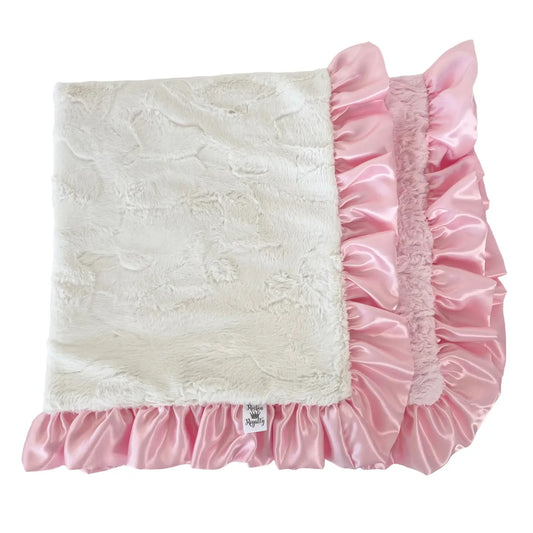 Girly Girl Receiving Blanket