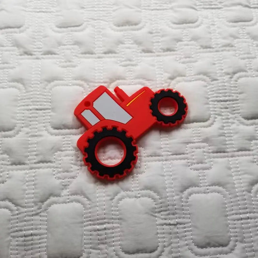 Red Tractor Silicone Teether