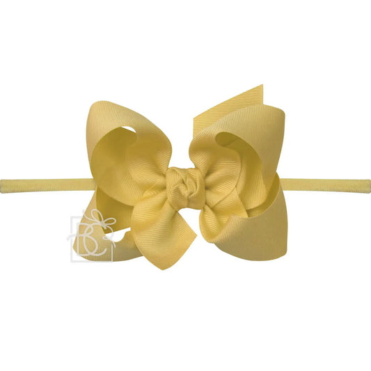 4.5" Headband w/Bow - Lemonade