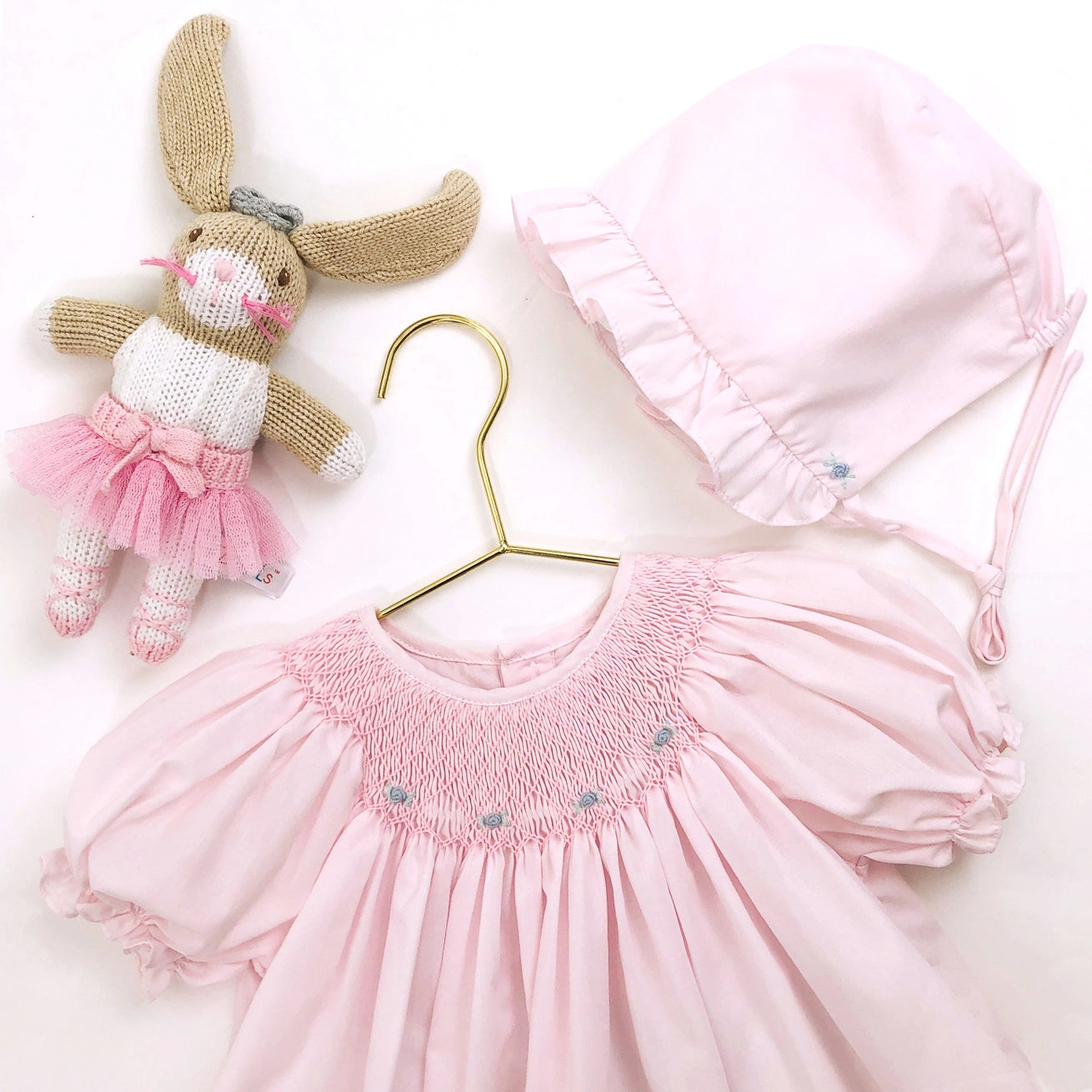 Smocked Daygown - Pink