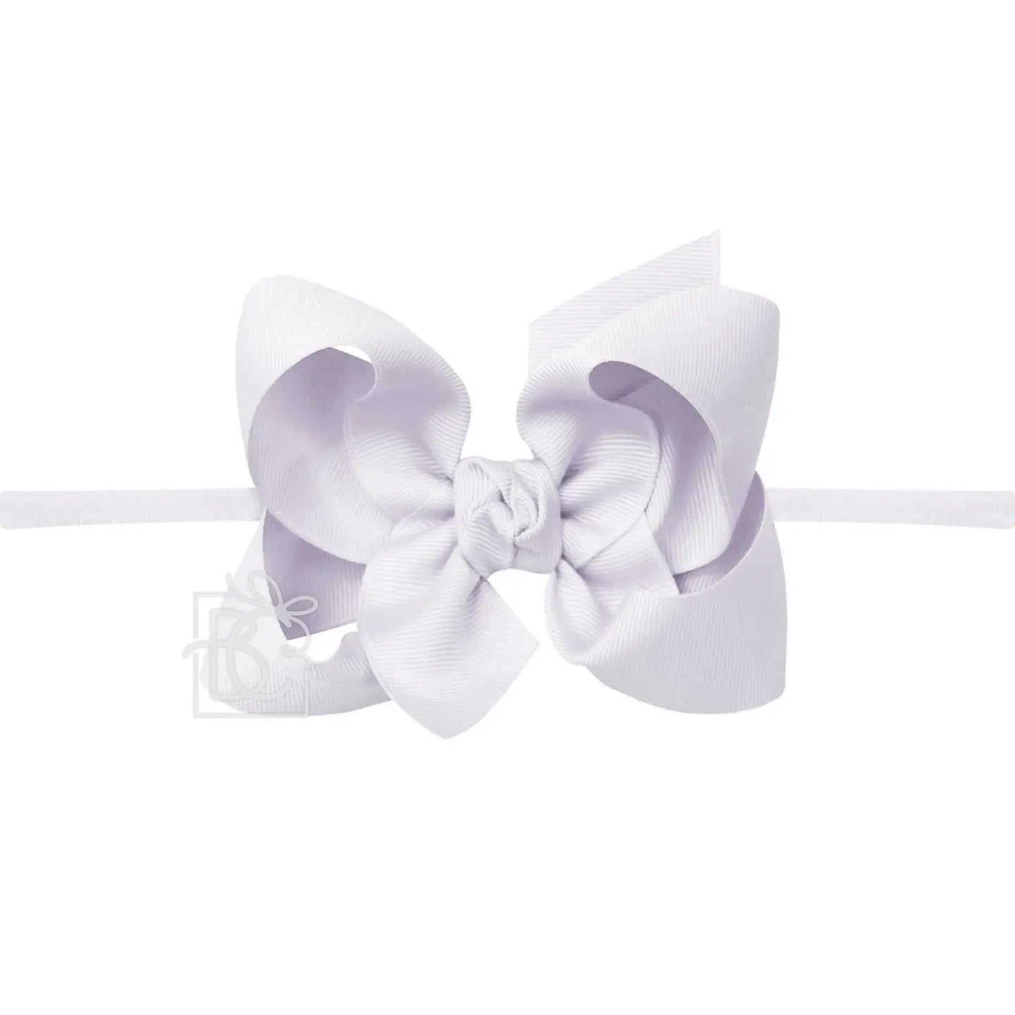 4.5" Headband w/Bow - Powder Orchid