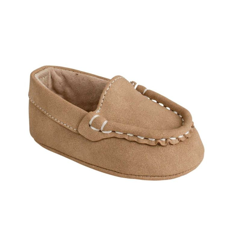 Ian Taupe Suede Moc Shoe