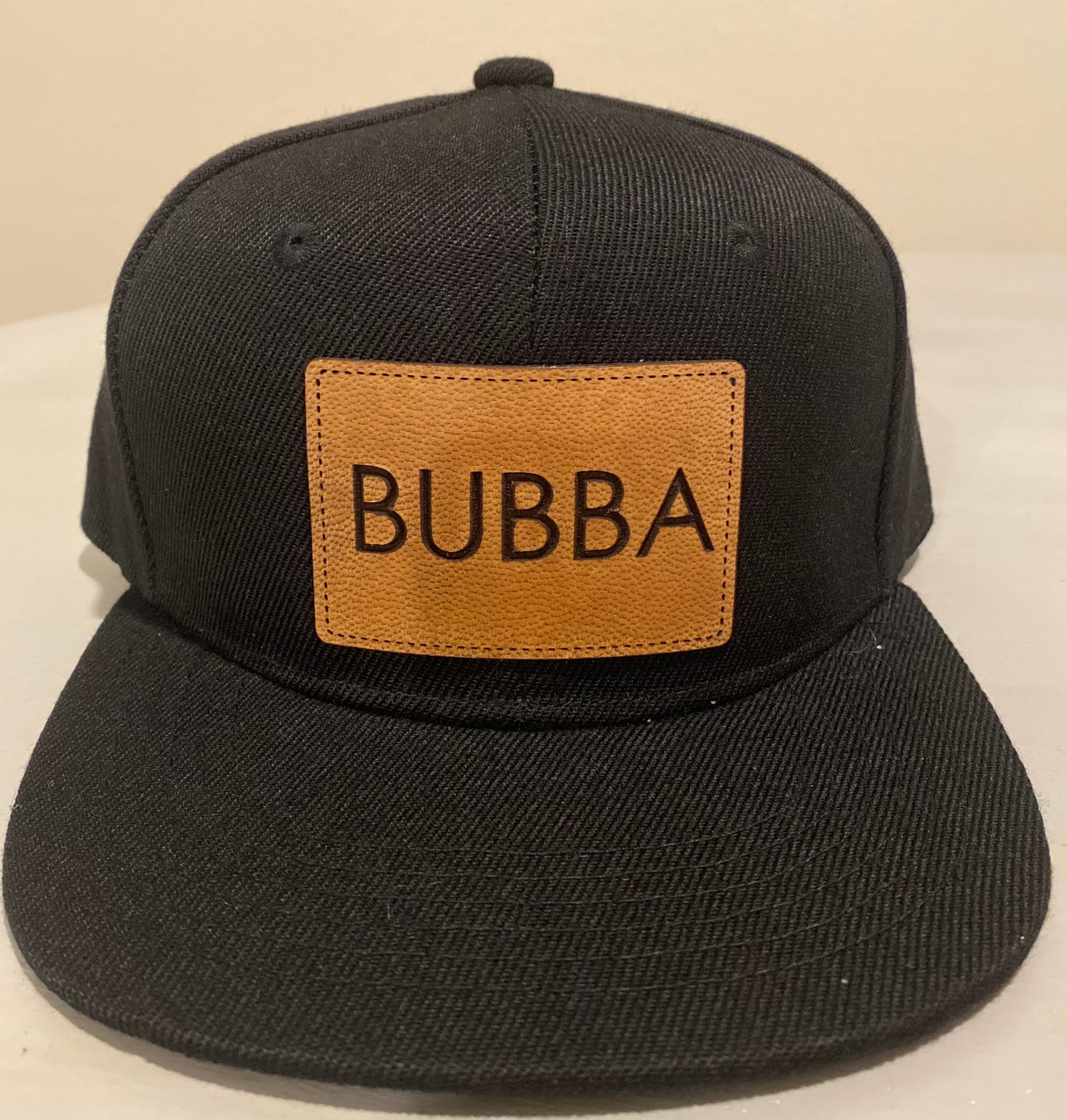 Bubba Large Patch SnapBack Hat (Black)