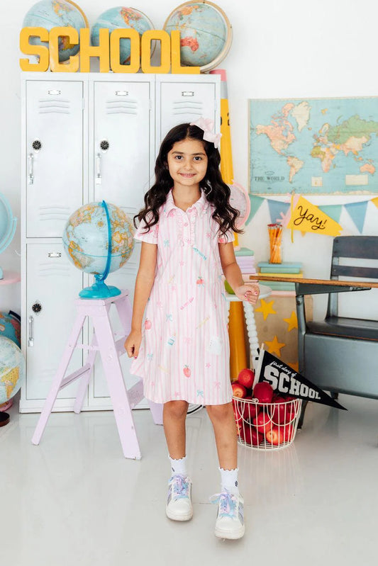 Gold Star Polo Dress