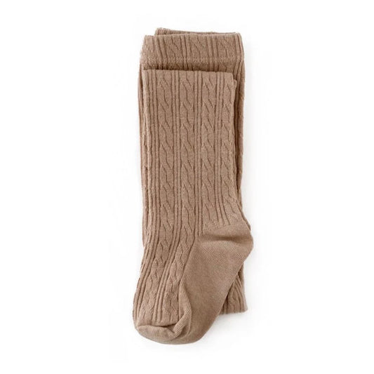 Oat Cable Knit Tights