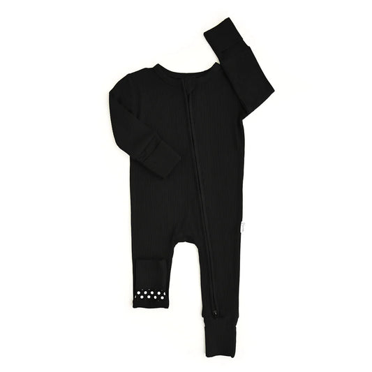 Onyx Ribbed Zip