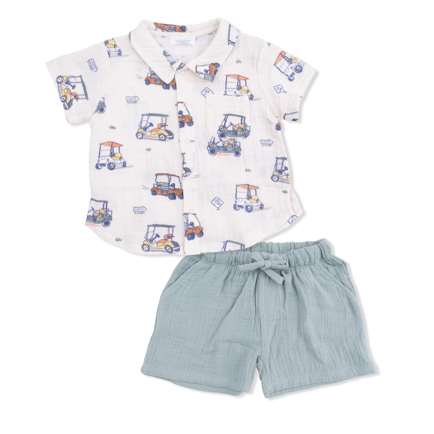 Zooming Golf Carts - Polo and Shorts