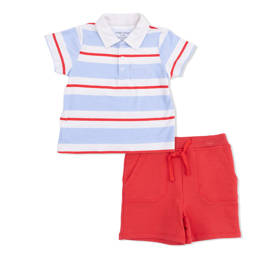 Preppy Rugby Short Set