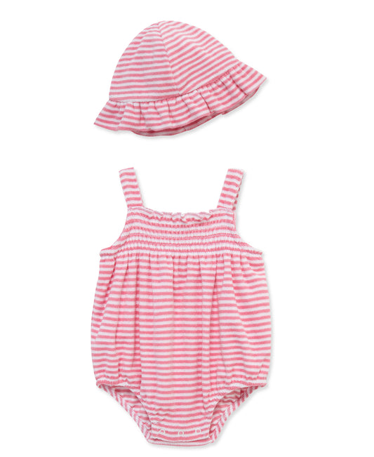 Pink Stripe Bubble and Hat