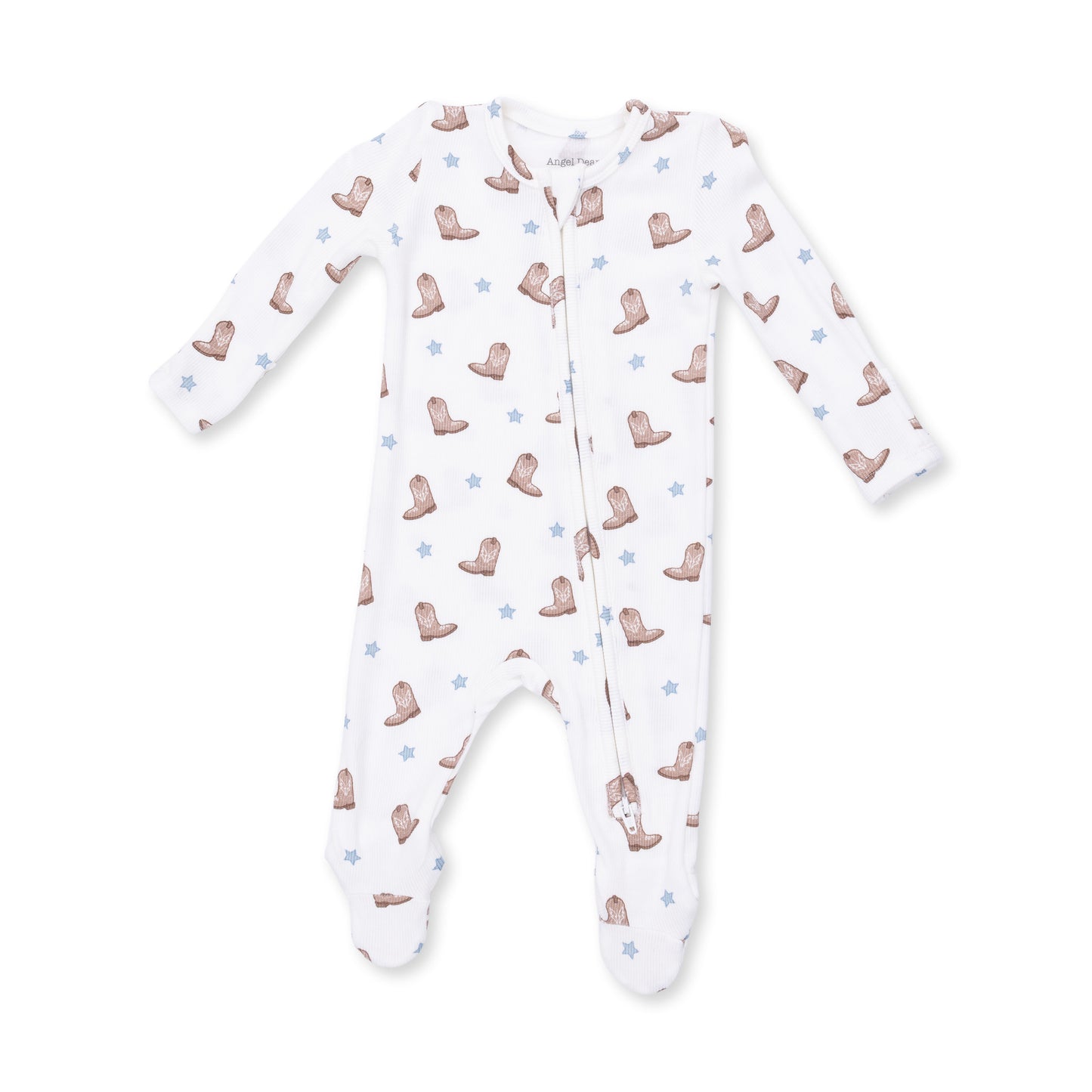 Mini Cowboy Boots Zipper Footie