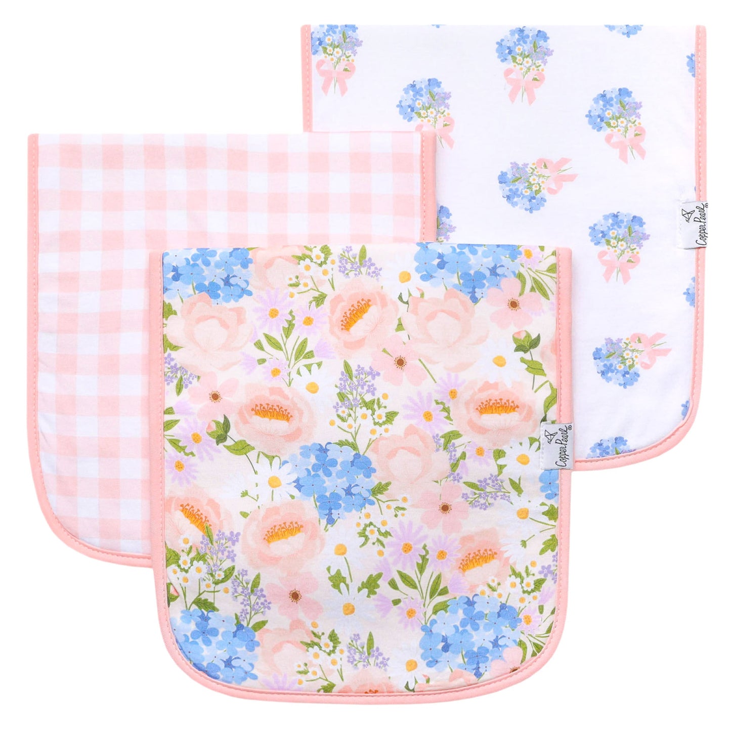 Copper Pearl Burp Cloth Set (3-pack) - Penelope