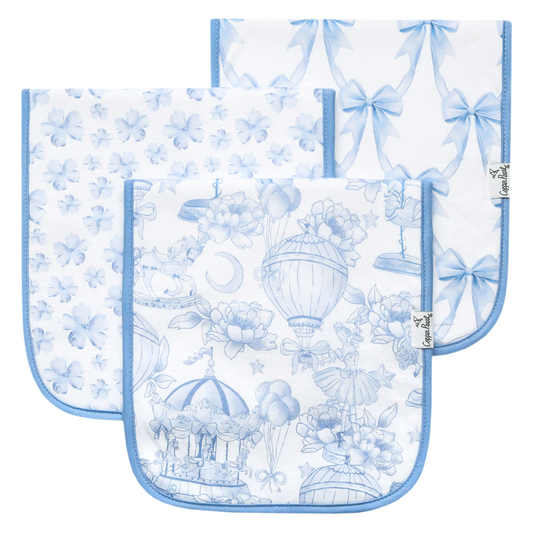 Copper Pearl Burp Cloth Set (3-pack) - Carnival