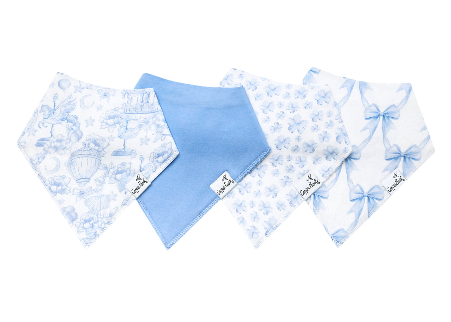 Copper Pearl Bandana Bib Set (4-pack) - Carnival