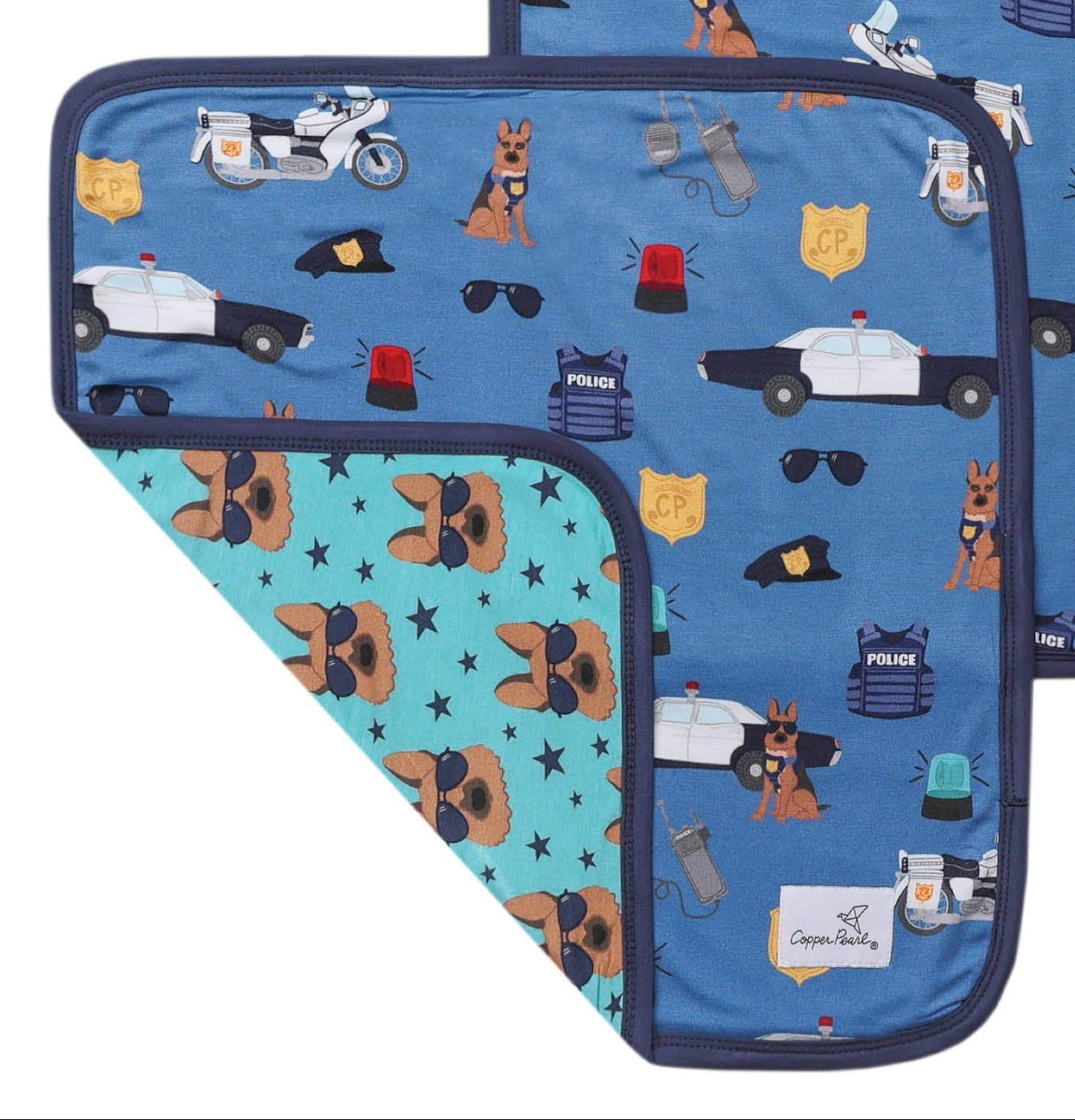 Ruffled Security Blanket - Policemen