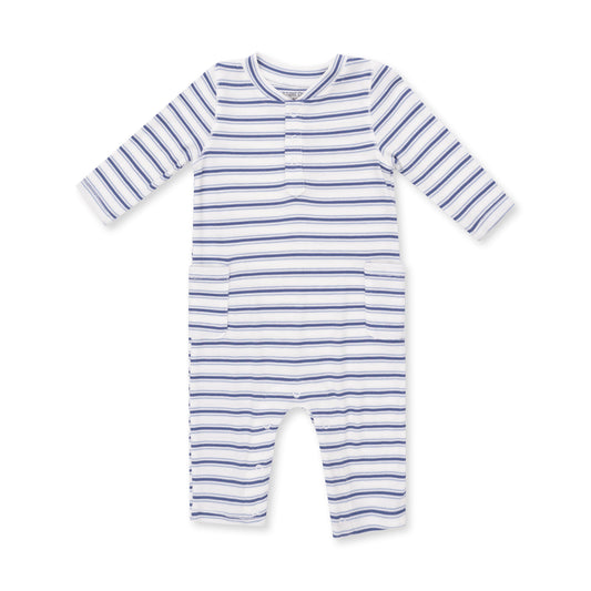 Vintage Stripe Blue Romper