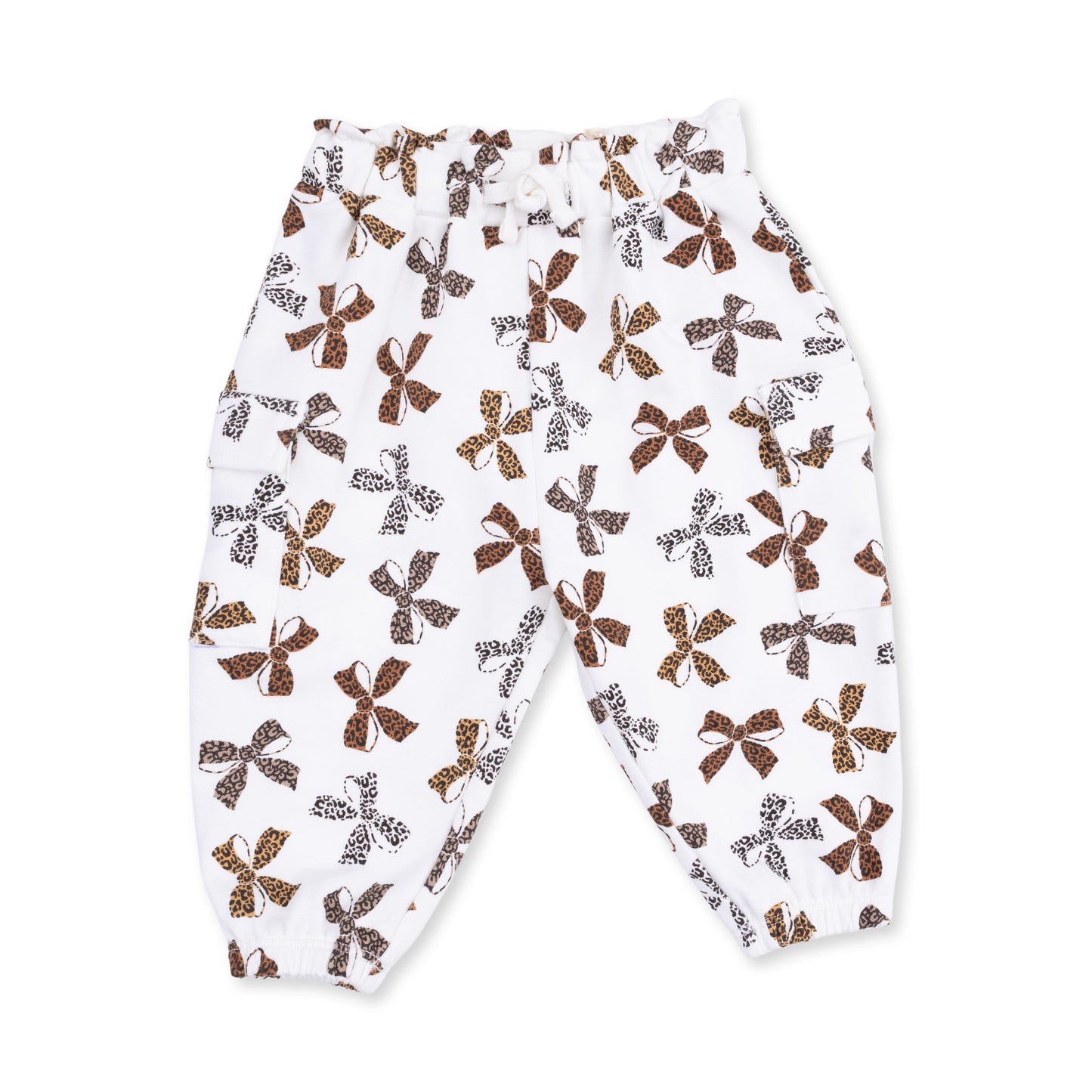 Leopard Bow Cargo Pants