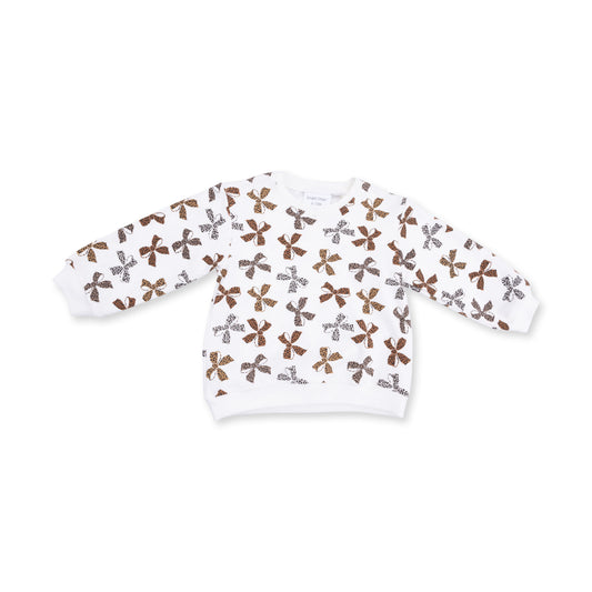 Leopard Bow Sweatshirt