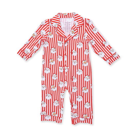 Vintage Santa Stripe Romper