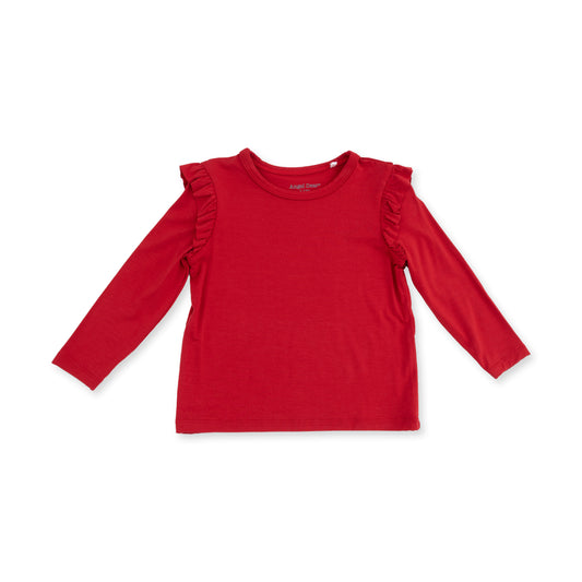 Red Ruffle Tee