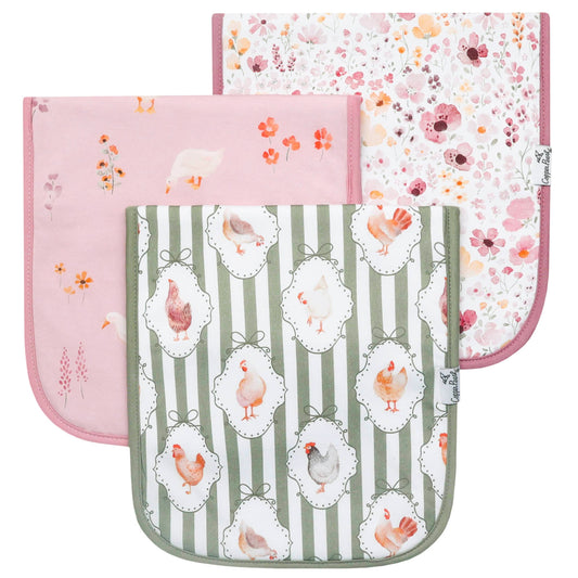 Copper Pearl Burp Cloth Set (3-pack) - Gigi