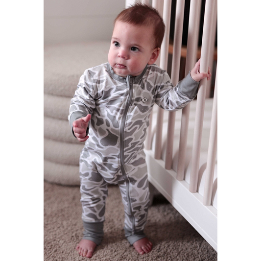Baby Zip - White Camo