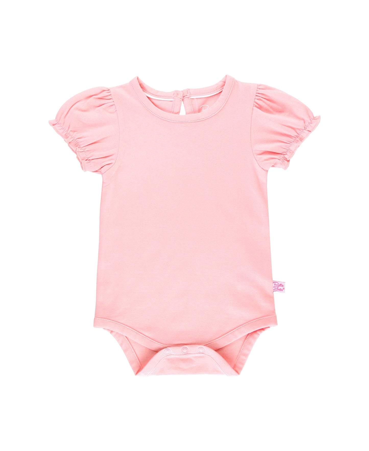 Pink Puff Sleeve Bodysuit