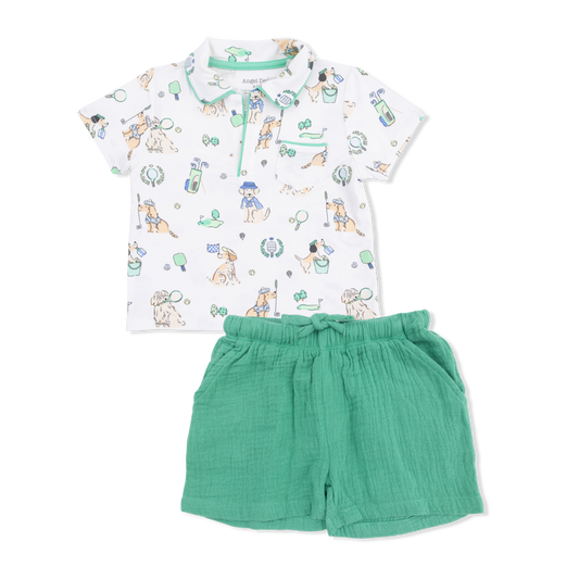 Country Club Dogs Short Set