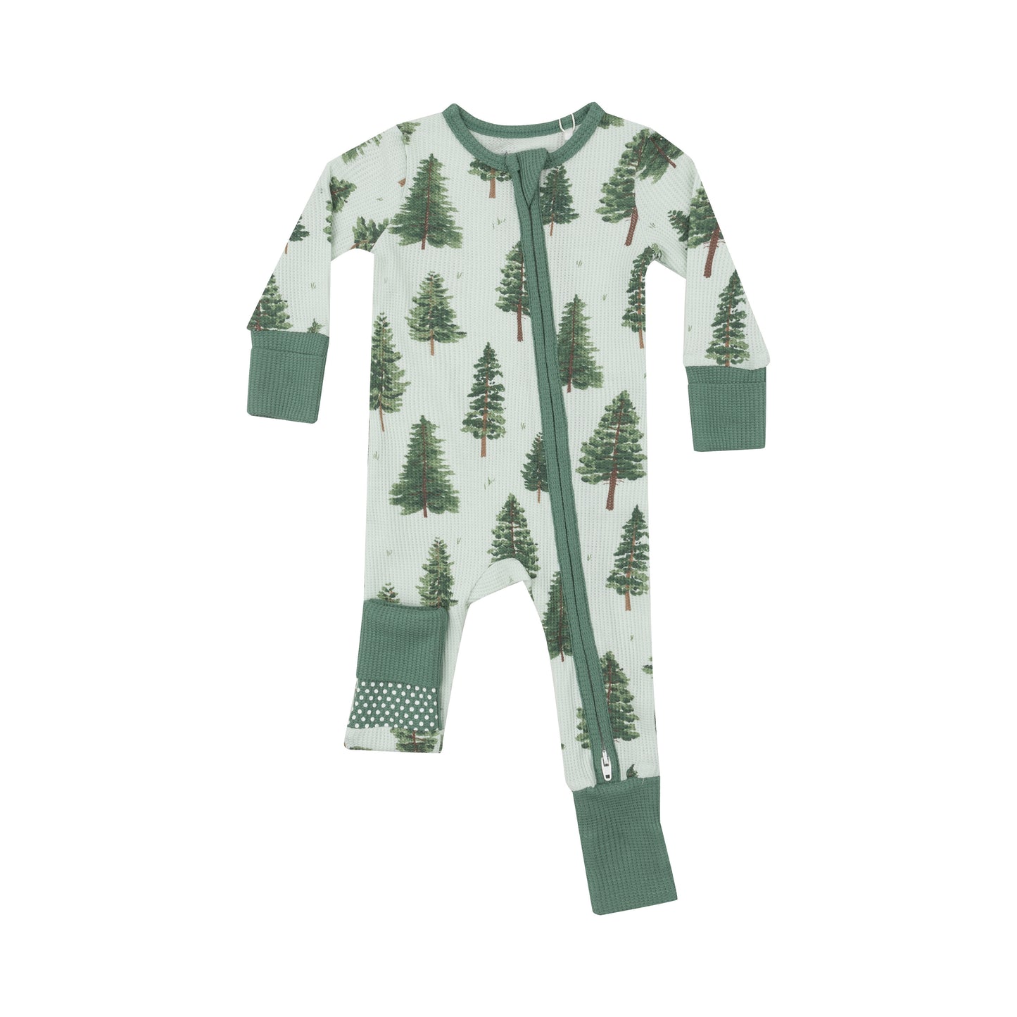 Forest Trees 2 Way Zipper Romper