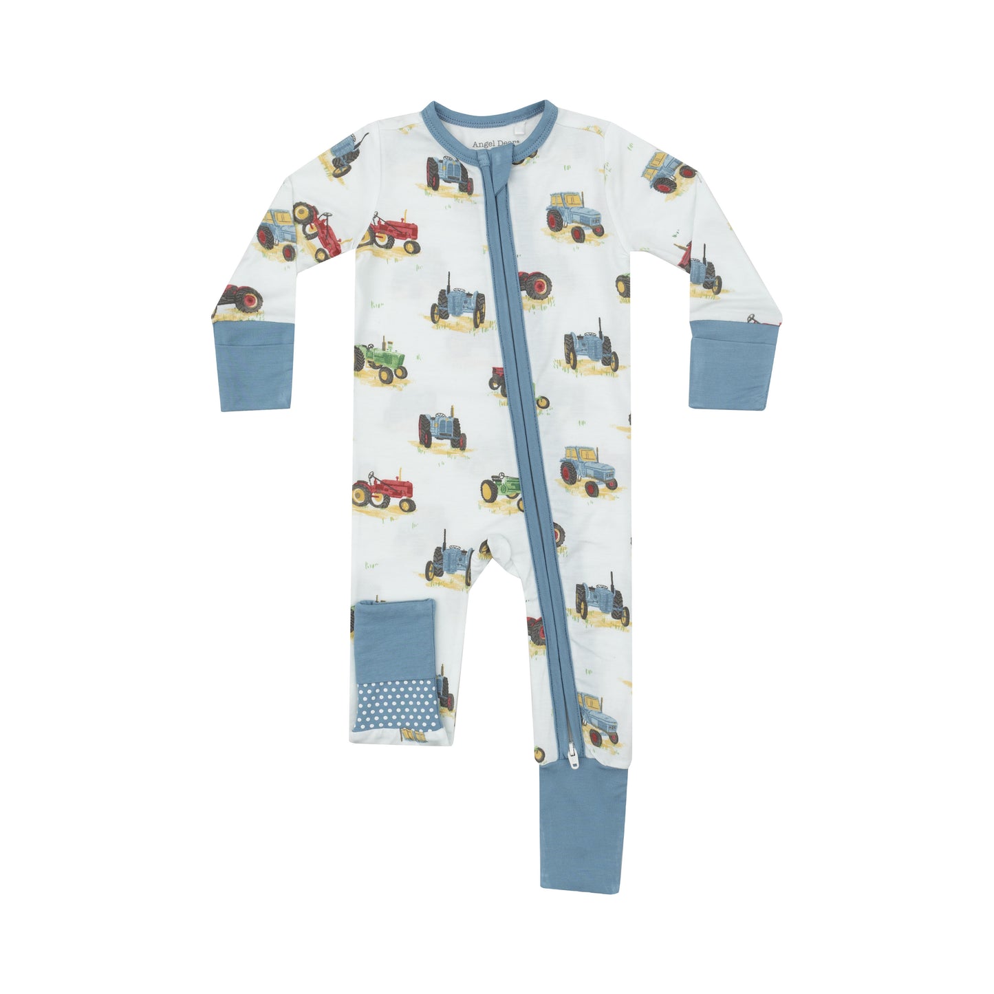 Vintage Tractors 2 Way Zipper Romper