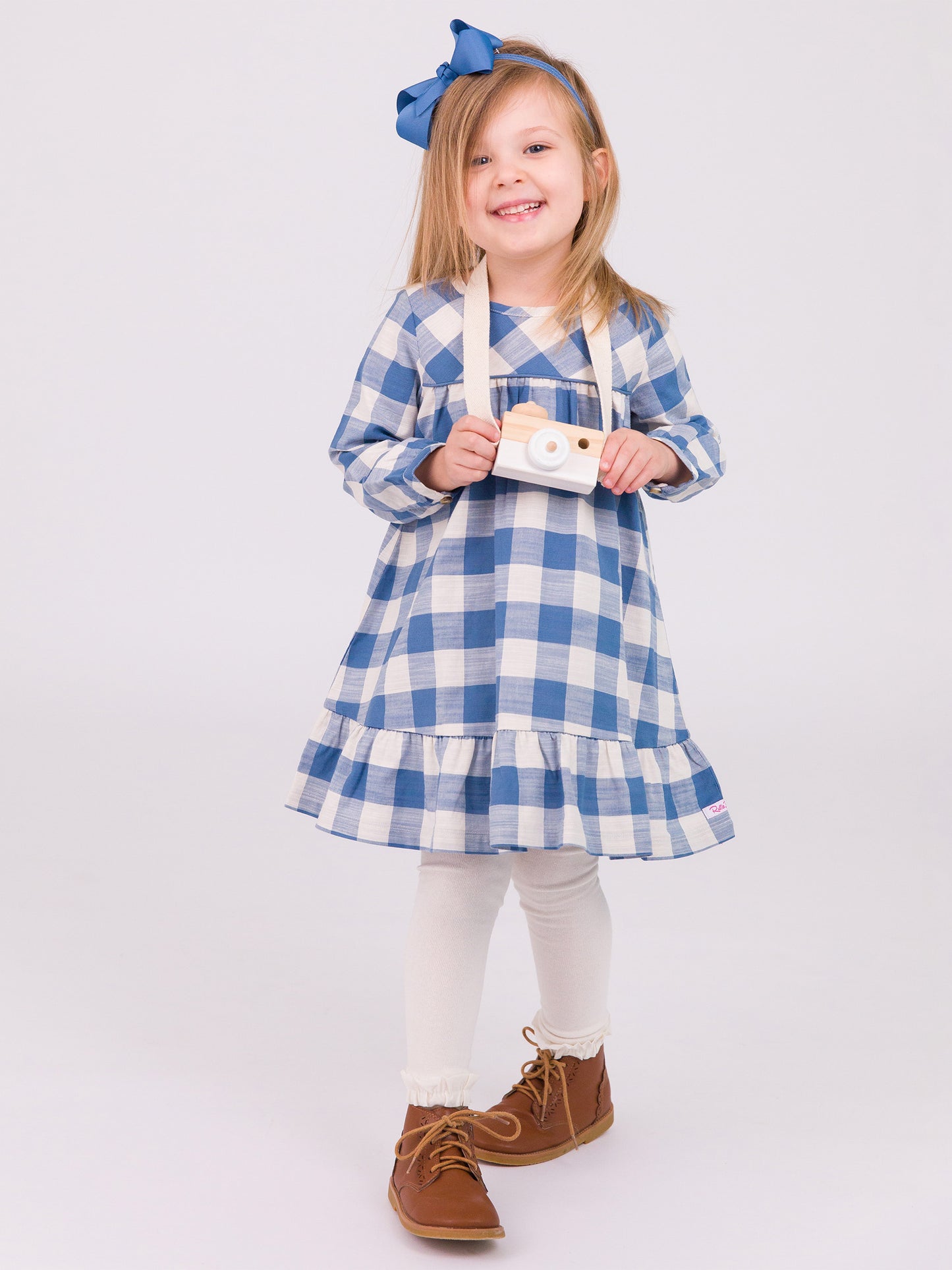 Countryside Blue Plaid Dress