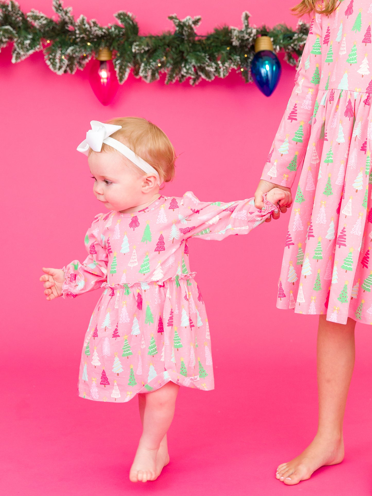 Merry Pink Pines Romper