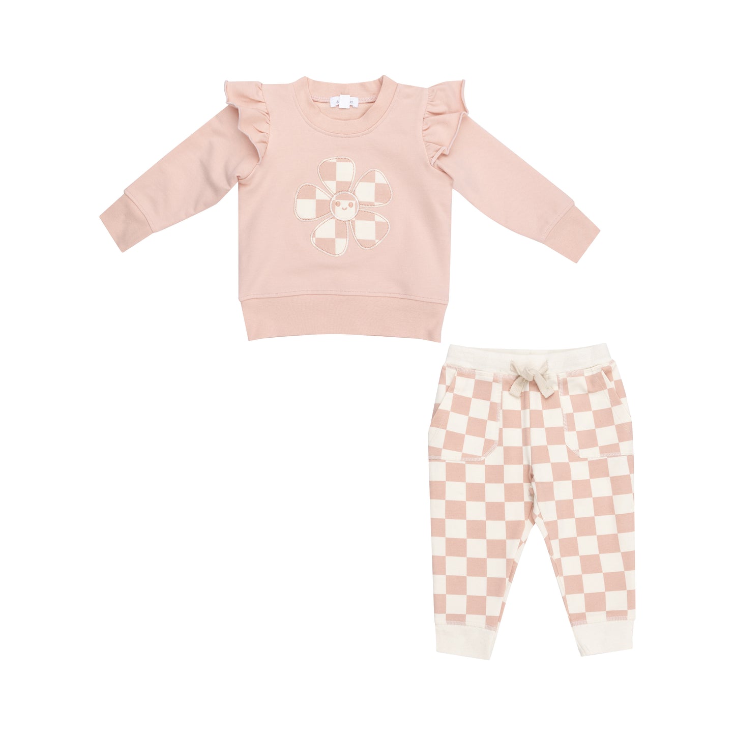 Checkerboard Patch Jogger Set