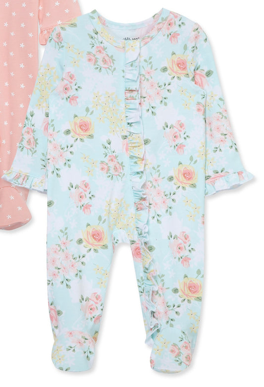 Meadow Floral Ruffle Footie