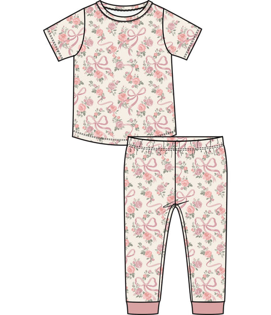 Ribbons and Flowers Loungewear Set