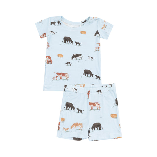 Cow Families Loungewear Short Set