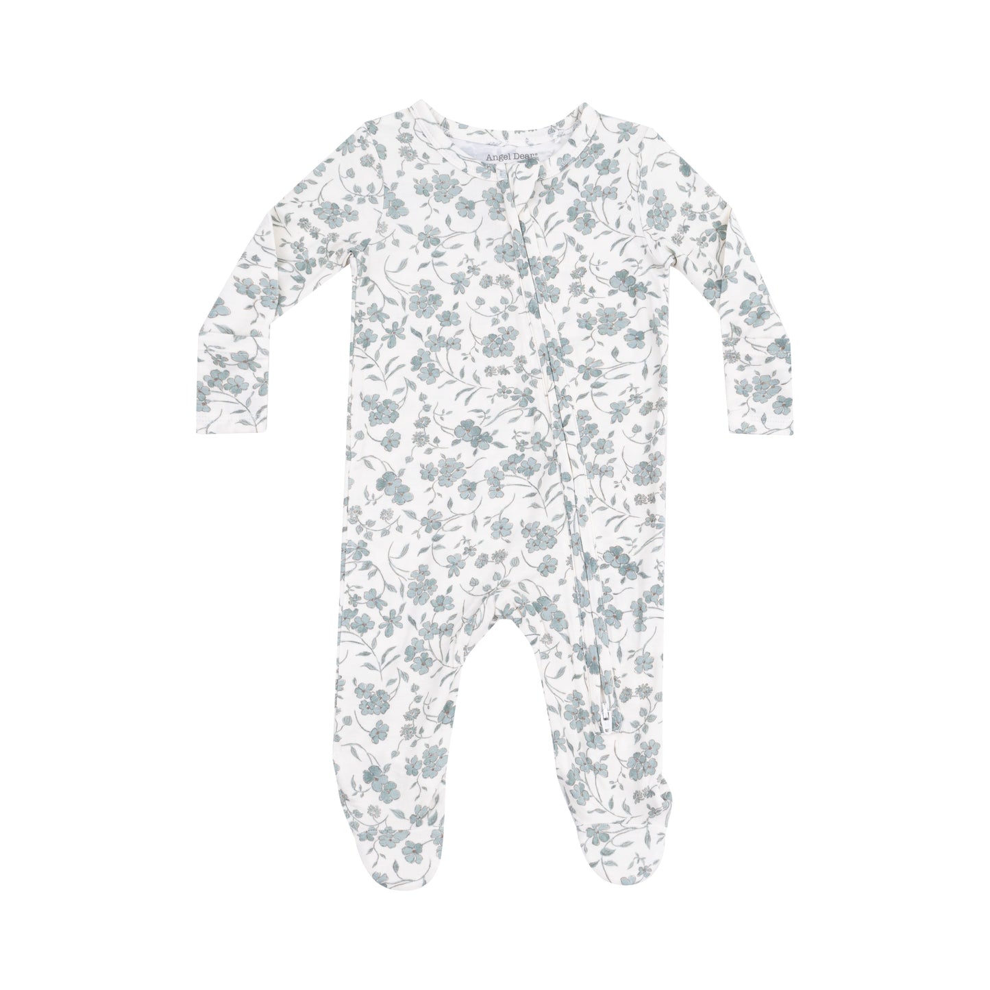 Baby's Breath Zipper Footie