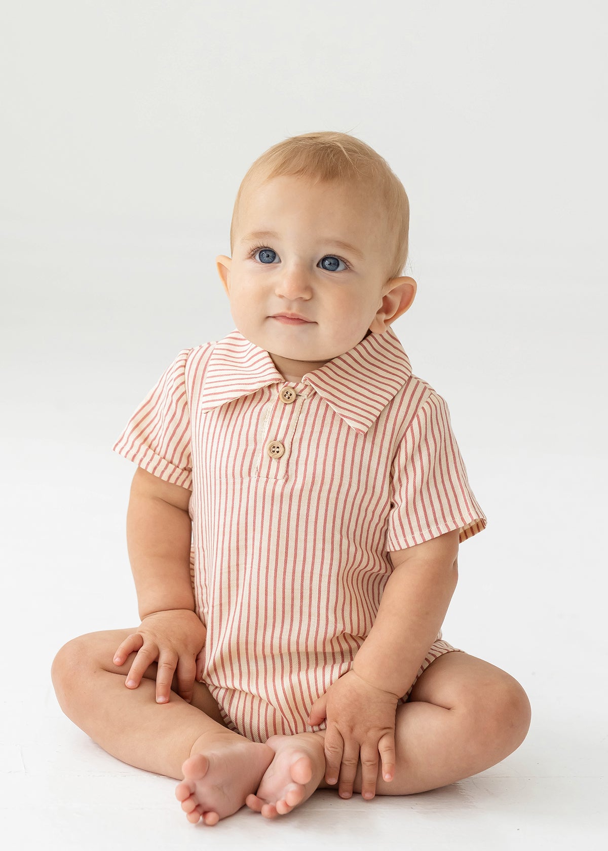 Cranberry Crush Collar Romper