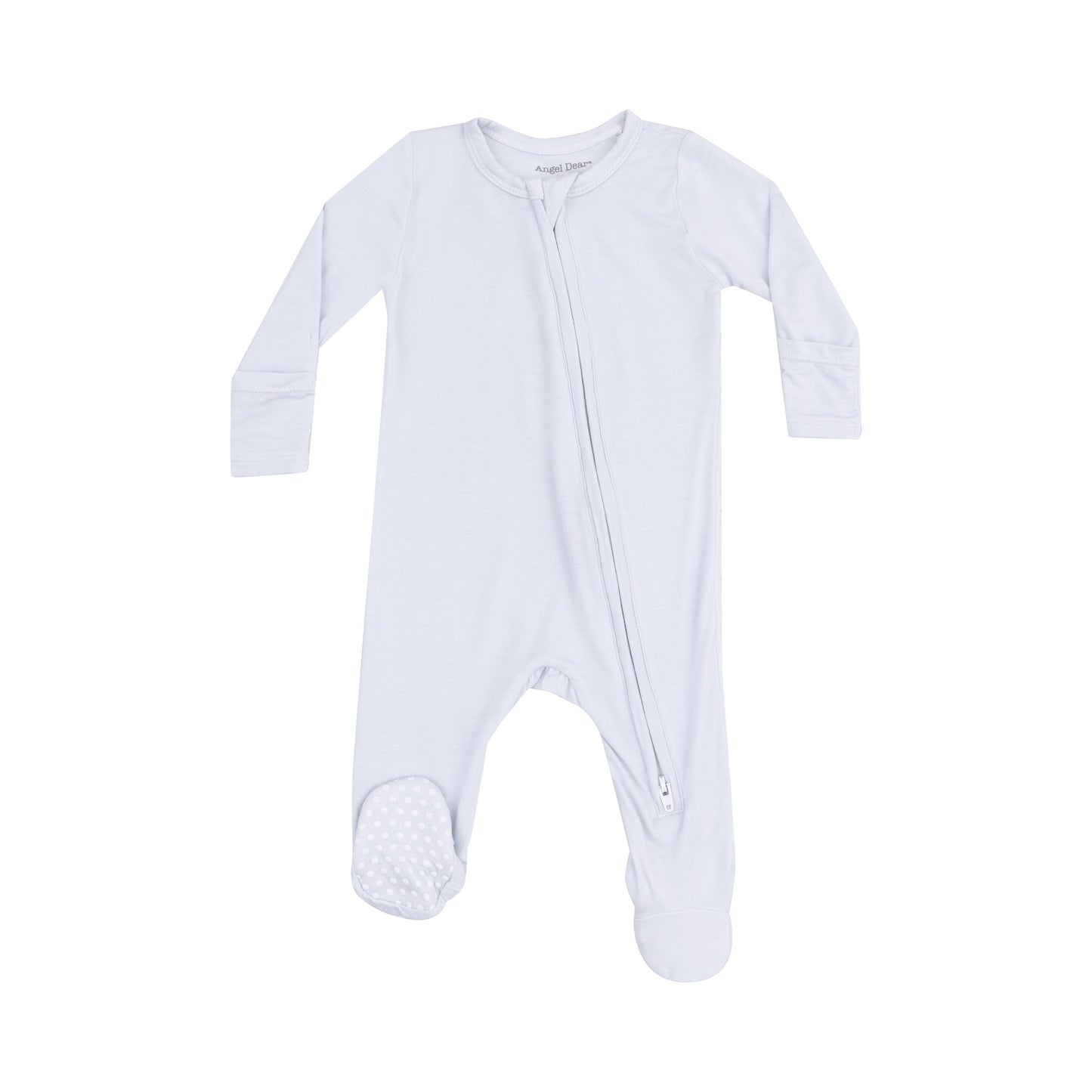 Light Blue Zipper Footie