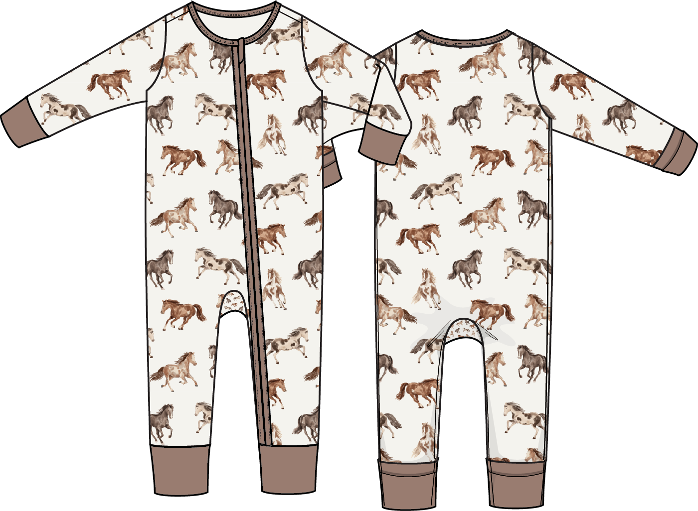 Wild Horses Convertible Romper
