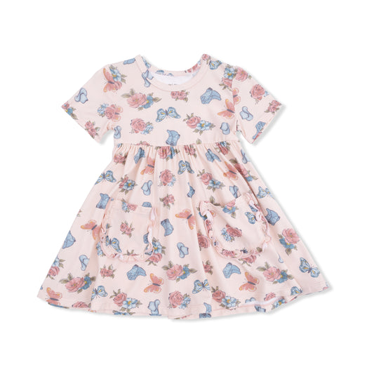 Country Girl Boots Twirl Dress