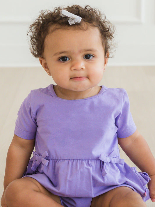 Knit Bow Bubble - Purple