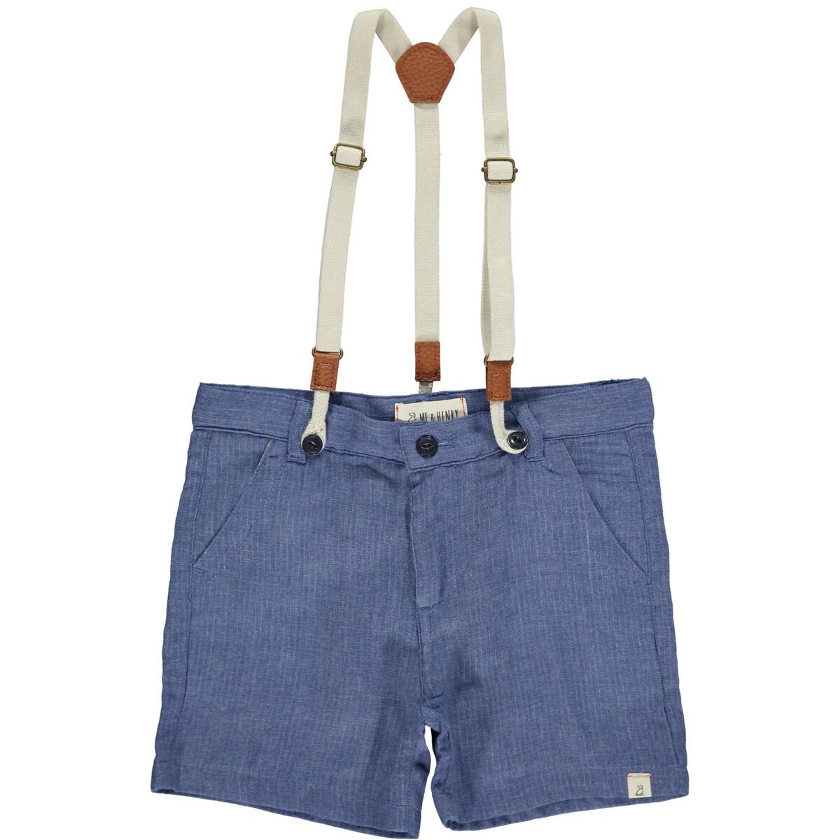 Captain Shorts with Suspenders - blue