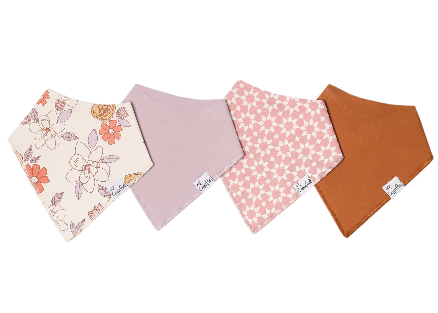 Copper Pearl Bandana Bib Set (4-pack)